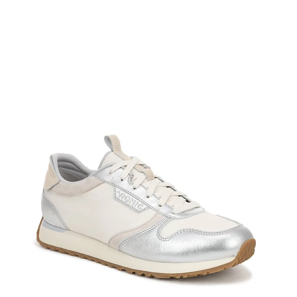 Women's Monarch Running Trainers in Silver Size: 5 - Silver - Size: 5 - Vionic - FashionsVida