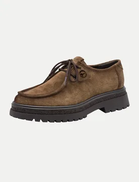Halbschuh aus Leder Braun 39 - Tamaris - FashionsVida