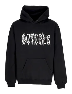Felpa Cappuccio Uomo Tentacles Logo Hoodie Black - Octopus - FashionsVida