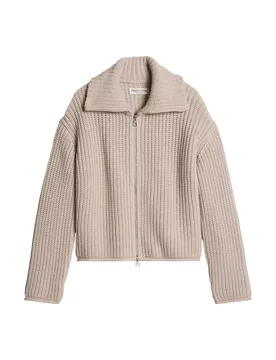Cardigan, LL, Collar, Zipper female - S - FashionsVida