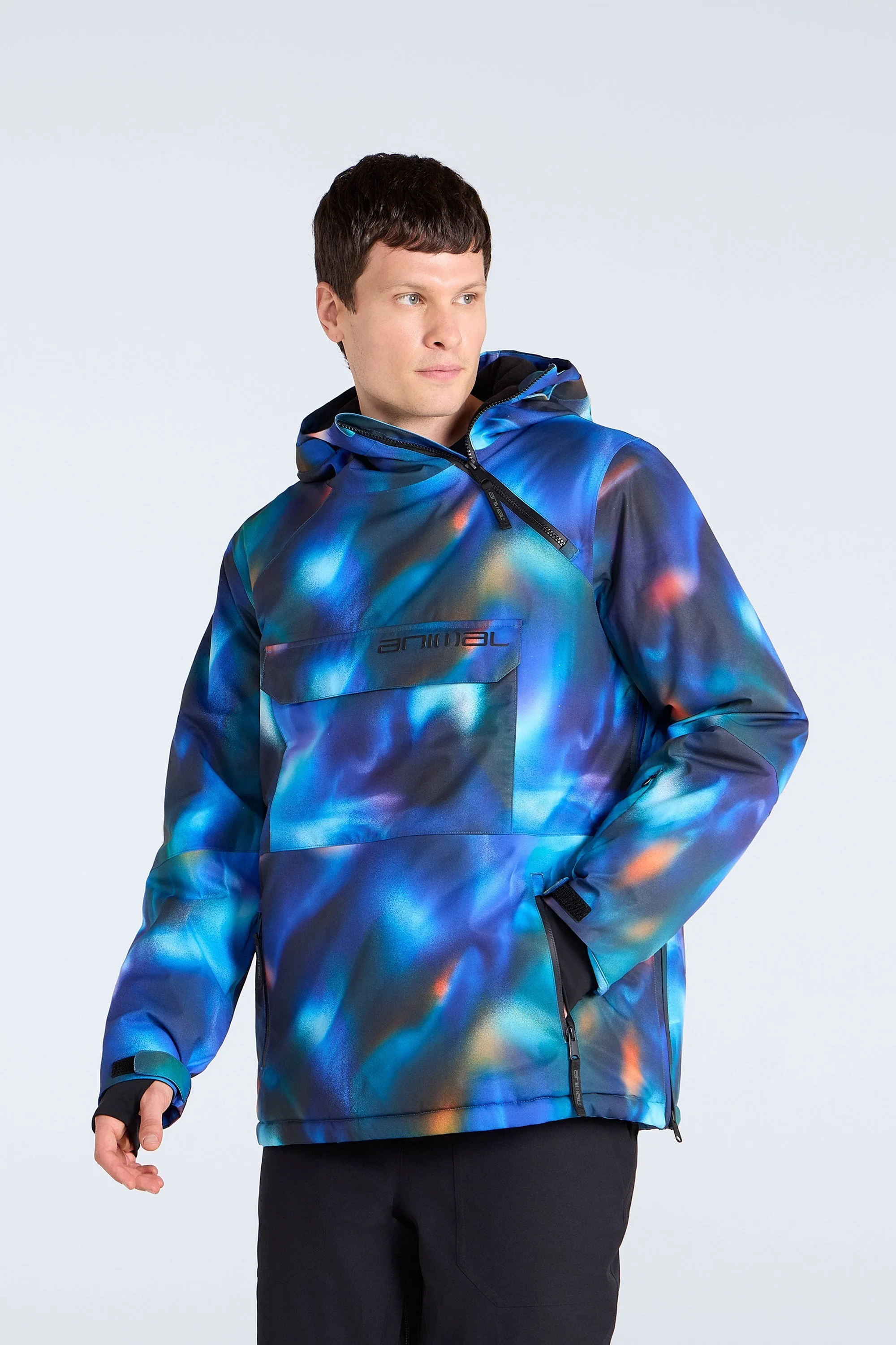 Snowstorm Mens Snow Jacket - Blue - Animal - FashionsVida
