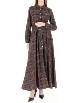 Dixie Abito a quadri MARRONE S - Dixie - FashionsVida