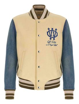 Off-White Giubbotto bomber in denim