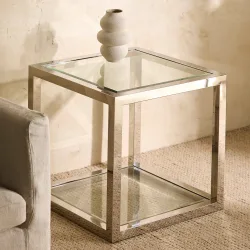 Mesa auxiliar de inoxidable Silver