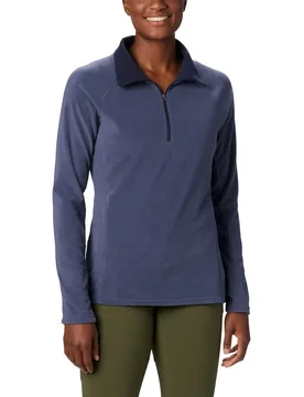 Glacial IV Half Zip Damen Rollkragenpullover, blau L - Columbia - FashionsVida