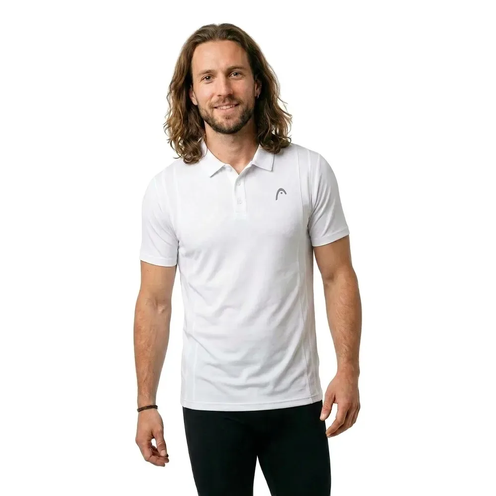 Club 25 Tech Short Sleeve Polo White L - Head Racket - FashionsVida