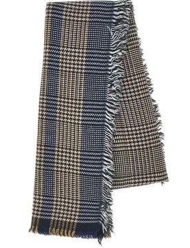 Sciarpa Pied de Poule Blu e Beige 0149/U