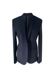 Navy Blue Single Breasted Blazer