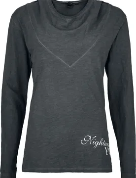 Kapuzenjacke - Yesterwynde Boat - S bis M - für Damen - Größe S - anthrazit - EMP exklusives Merchandise! - Frauen - female - Nightwish - FashionsVida