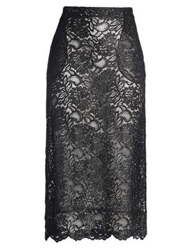 Falda midi Mujer Negro 36 Mujer