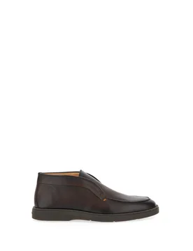 Polacchini in pelle TESTA DI MORO 5 - Santoni - FashionsVida