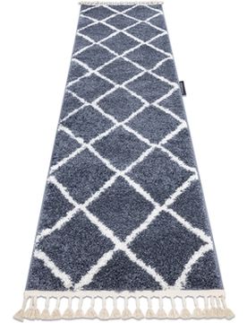 Teppiche Teppich, Läufer Berber Cross Grau - In 70x250 Cm 70x250 Cm