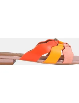 Sandalia de mujer con tiras en ante y tacon cuadrado - Kurt Geiger - FashionsVida