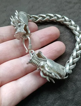 Vintage Tibetan Old Patina Silver Dragon Head Bracelet, Antique Collectible Tibetan Silver Hand String Wholesale Jewelry - Aliexpress - FashionsVida