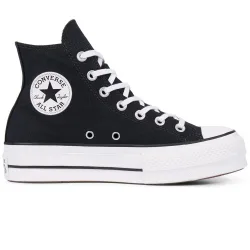 Chuck taylor all star platform zapatilla moda mujer Negro (40)