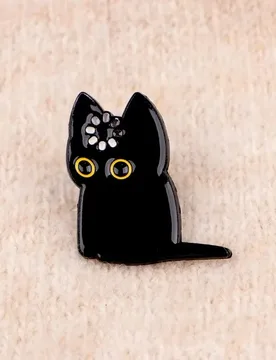 Loading" Loading Black Cat Enamel Pin Lapel Pins Multifunctional Cat Brooch Creativity Unique Cute Brooch Pin Friends Gifts - Aliexpress - FashionsVida