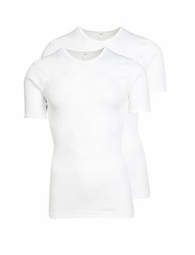 Camiseta, paquete de 2 blanco M