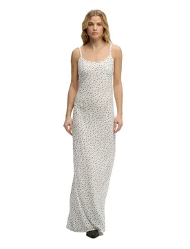 Robe Longue Sans Manches Printed Cami Maxi Off White Ditsy Floral 2XS