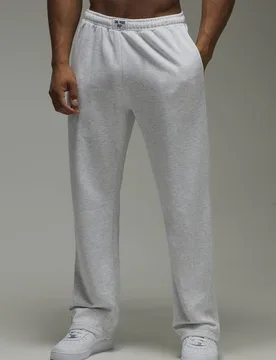 Men's One More Rep Straight Leg Jogger Grey Marl Size 3X-Large Grey Marl 3XL - boohooMAN - FashionsVida