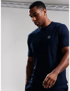 Mens Navy Delta T-Shirt - Male - Navy - X-Small - Marshall artist - FashionsVida