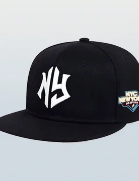 Pieza Gorra de béisbol con visera plana bordada de Nueva York, sombrero de sol ajustable para exteriores adecuado para primavera, otoño, viajes, pla - Shein - FashionsVida