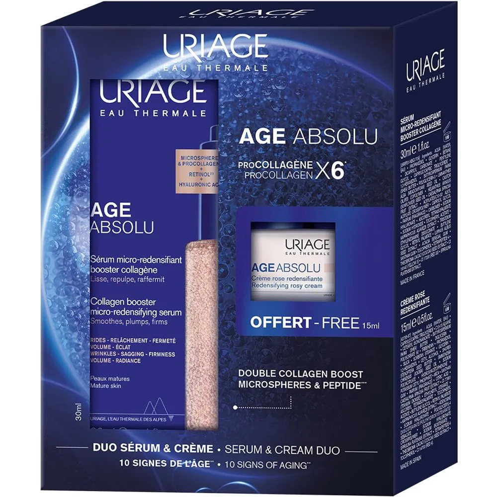 Estuche Regalo Sérum Age Absolu Collagen Booster - Uriage - FashionsVida