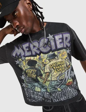Ballers T-Shirt - Herren, Schwarz - male - Size: XS - MERCIER - FashionsVida