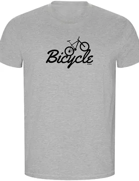 Maglietta A Maniche Corte Bicycle Eco Heather Grey - Kruskis - FashionsVida