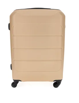 Valigia trolley grande champagne con lucchetto integrato PR173/G - PRIMA RIGA - FashionsVida