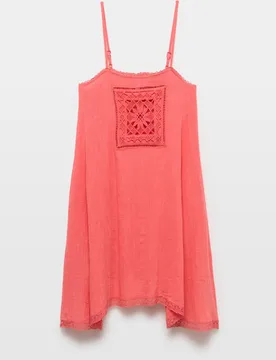 Vestido corto con detalle lencero - Tintoretto - FashionsVida