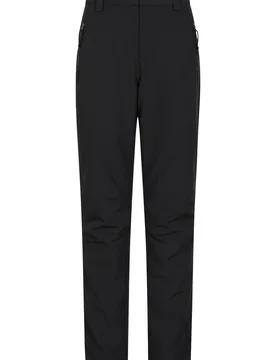 Arctic II Fleece Lined Stretch Womens Trousers - Long Length - Black - Black - Size: 14 - Mountain Warehouse - FashionsVida