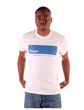 Maglietta A Maniche Corte 21sbluh02132-0057 White M - Blauer - FashionsVida