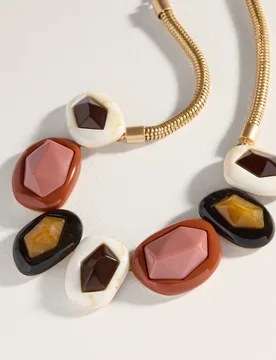 Jo & Mr. Joe - Collar de piedras de resina - Jo & Mr. Joe - FashionsVida