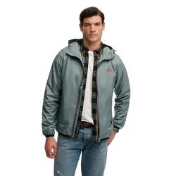 Giacca Essential Tri Windbreaker Slate Grey M