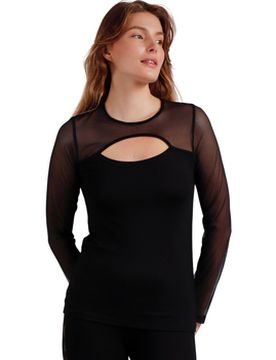 Blusen Top Mit Langen Ärmeln Tüllkragen Offen Christmas Eu S;Eu M;Eu L;Eu Xl Female