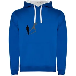Shadow Fish Two-colour Hoodie Royal Blue / White 2XL Men
