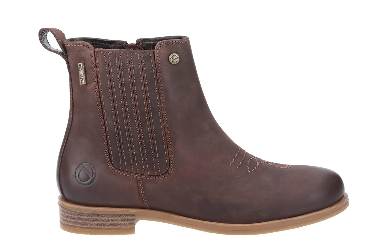 Didbrook Womens Ankle Boots - Brown Leather - Size Uk 4 - Cotswold - FashionsVida