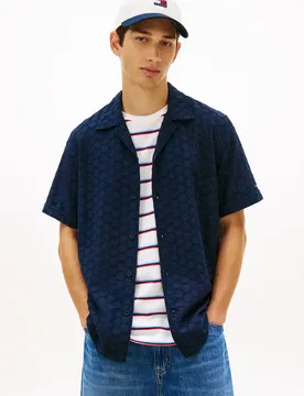 TJM REG EMBRODRD SS SHIRT male