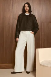 Women's Denim Barell Jeans in Cream Size: 8 - Cream - Size: 8