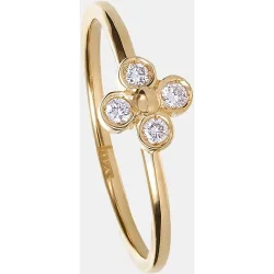Anillo de oro y diamantes