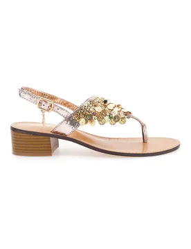 Sandali Gioiello Dorati 8509 37 - Laura Biagiotti - FashionsVida