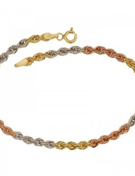 Bracciale da donna Oro giallo bianco rosa 803321704538