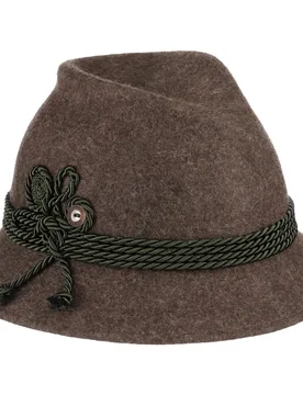 Dirndl Hat by - brown-mottled - Damen - Size: One Size - Lodenhut Manufaktur - FashionsVida
