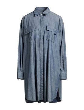 Jeanshemd Damen Blau M Damen