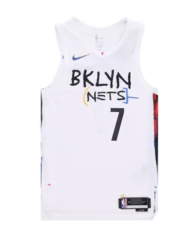 Canotta Basket Uomo Nba City Edition 22 Dri-fit Authentic Jersey No 7 Kevin Durant Bronet White - NIKE NBA - FashionsVida