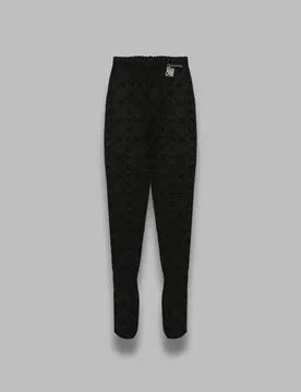Moonogram mesh flock tights - Marine Serre - FashionsVida