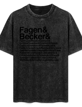 Steely Dan Aja Lineup Names Helvetica T-Shirt Stylish Graphic Short Sleeve Top - Aliexpress - FashionsVida