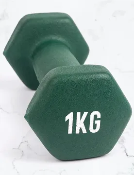 Sechseckige Hantel (x2) - Vert - unisex - Size: 6x14x6 cm