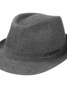 Geneva Linen Trilby by - grey - Female - Size: 63 cm - Stetson - FashionsVida