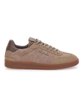 Sneakers beige con dettagli marroni e suola in gomma AU52M115 41